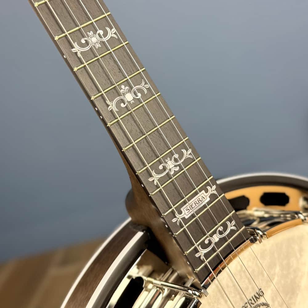 Custom Deering Sierra 19-Fret Tenor Banjo with Pre-War Flange & Fiberskyn Head Deering 4 String Banjos