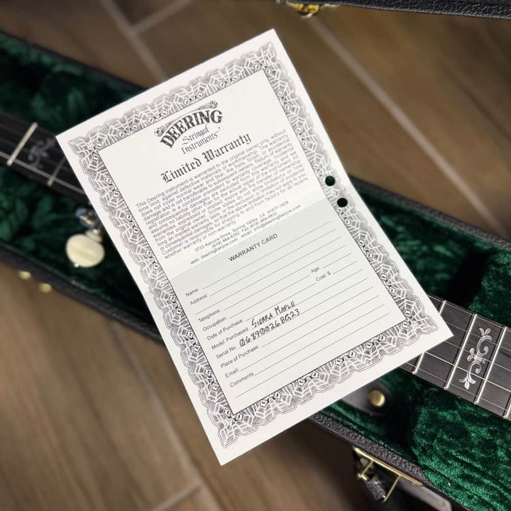 Custom Deering Sierra Maple 5-String Banjo Dark Hartford Stain Deering 5 String Banjos