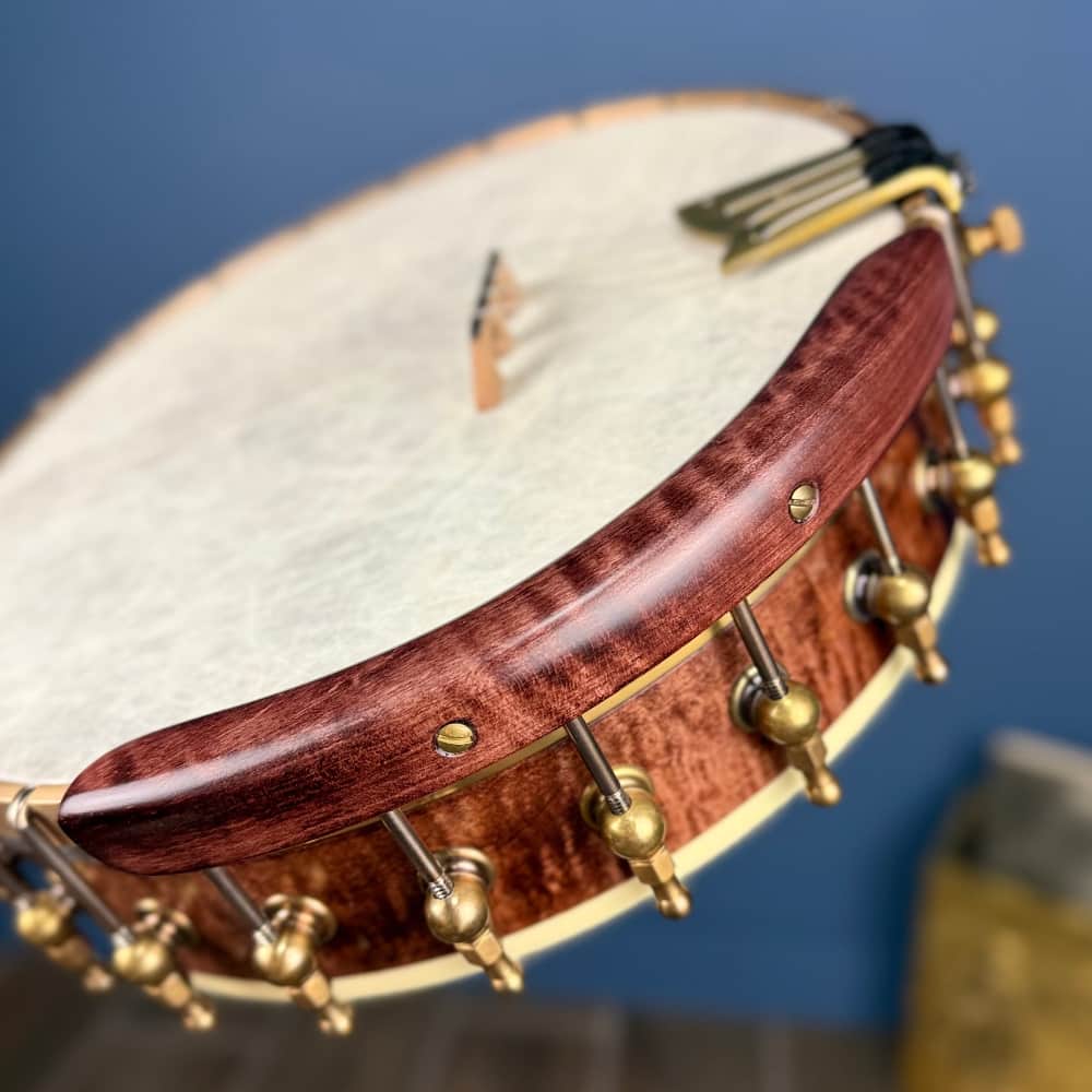 Custom Ome 11" 19-Fret Tenor Curly Maple Open Back Banjo Ome Banjos 4 String Banjos