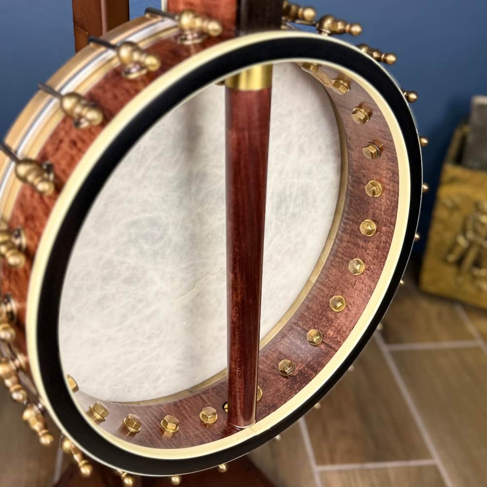 Custom Ome 11" 19-Fret Tenor Curly Maple Open Back Banjo Ome Banjos 4 String Banjos