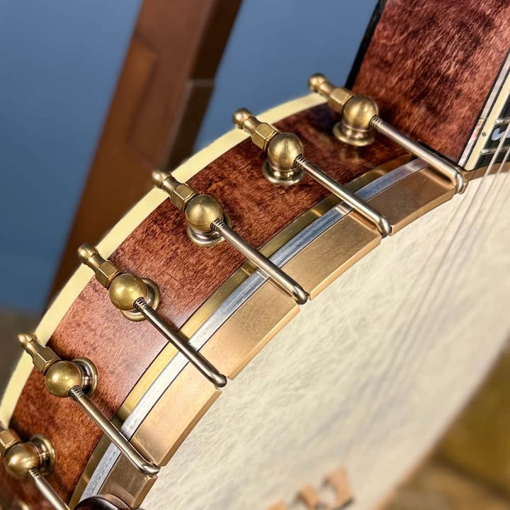 Custom Ome 11" 19-Fret Tenor Curly Maple Open Back Banjo Ome Banjos 4 String Banjos