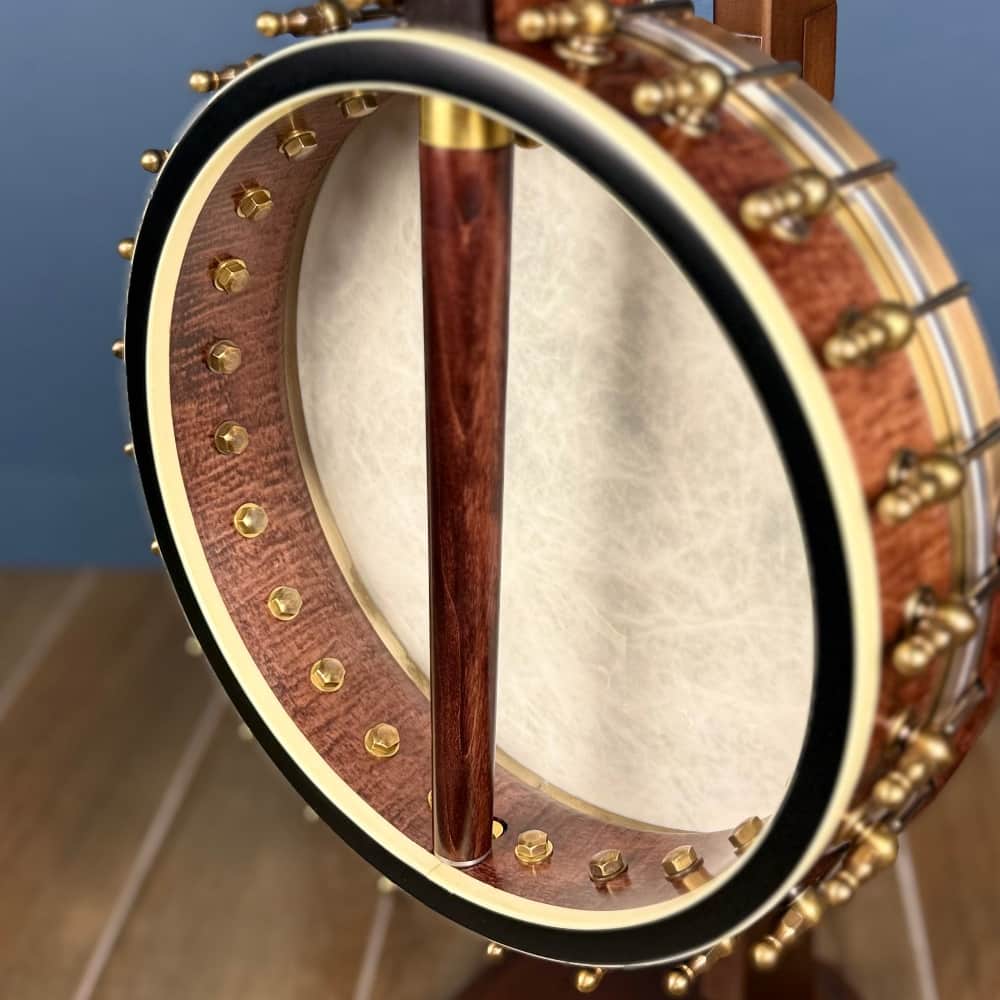Custom Ome 11" 19-Fret Tenor Curly Maple Open Back Banjo Ome Banjos 4 String Banjos
