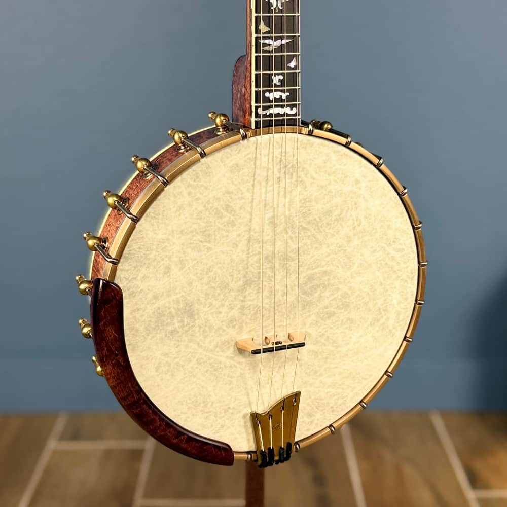 Custom Ome 11" 19-Fret Tenor Curly Maple Open Back Banjo Ome Banjos 4 String Banjos