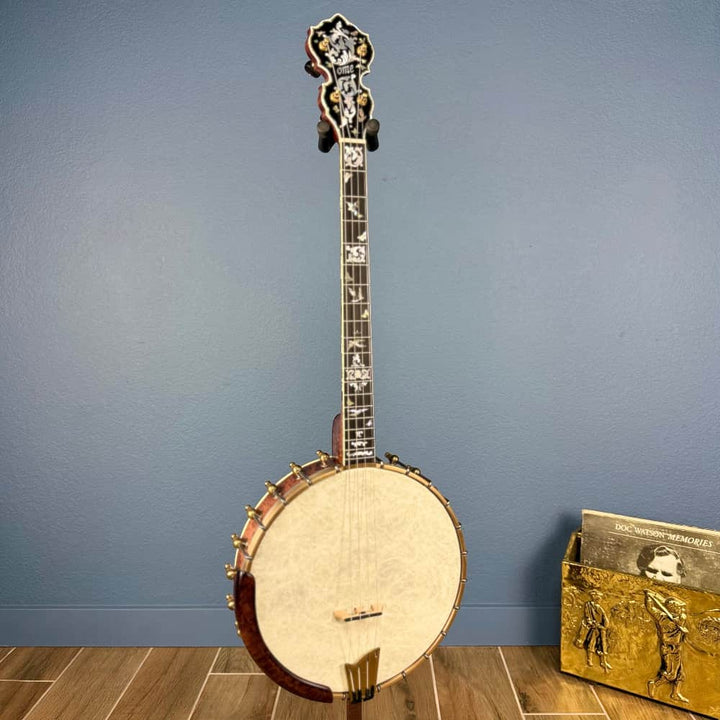 Custom Ome 11" 19-Fret Tenor Curly Maple Open Back Banjo Ome Banjos 4 String Banjos