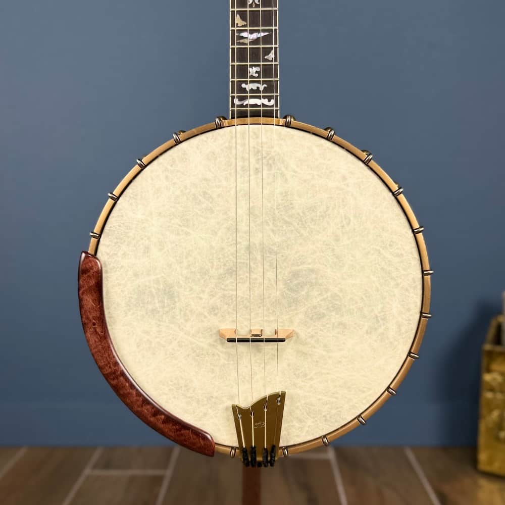 Custom Ome 11" 19-Fret Tenor Curly Maple Open Back Banjo Ome Banjos 4 String Banjos