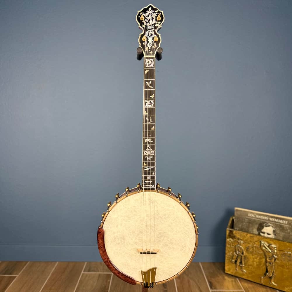 Custom Ome 11" 19-Fret Tenor Curly Maple Open Back Banjo Ome Banjos 4 String Banjos