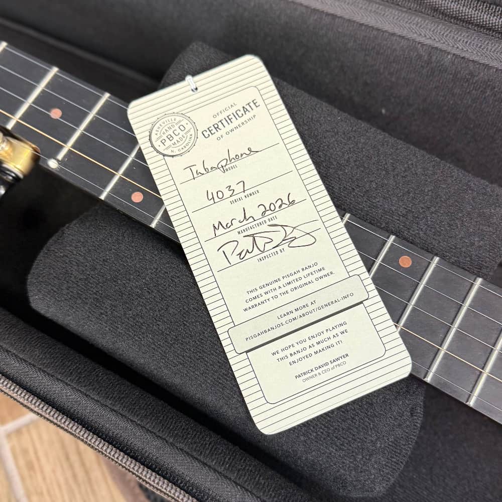 Custom Pisgah 11" Tubaphone Tone Ring 5 String Banjo w/ Maple armrest Pisgah 5 String Banjos