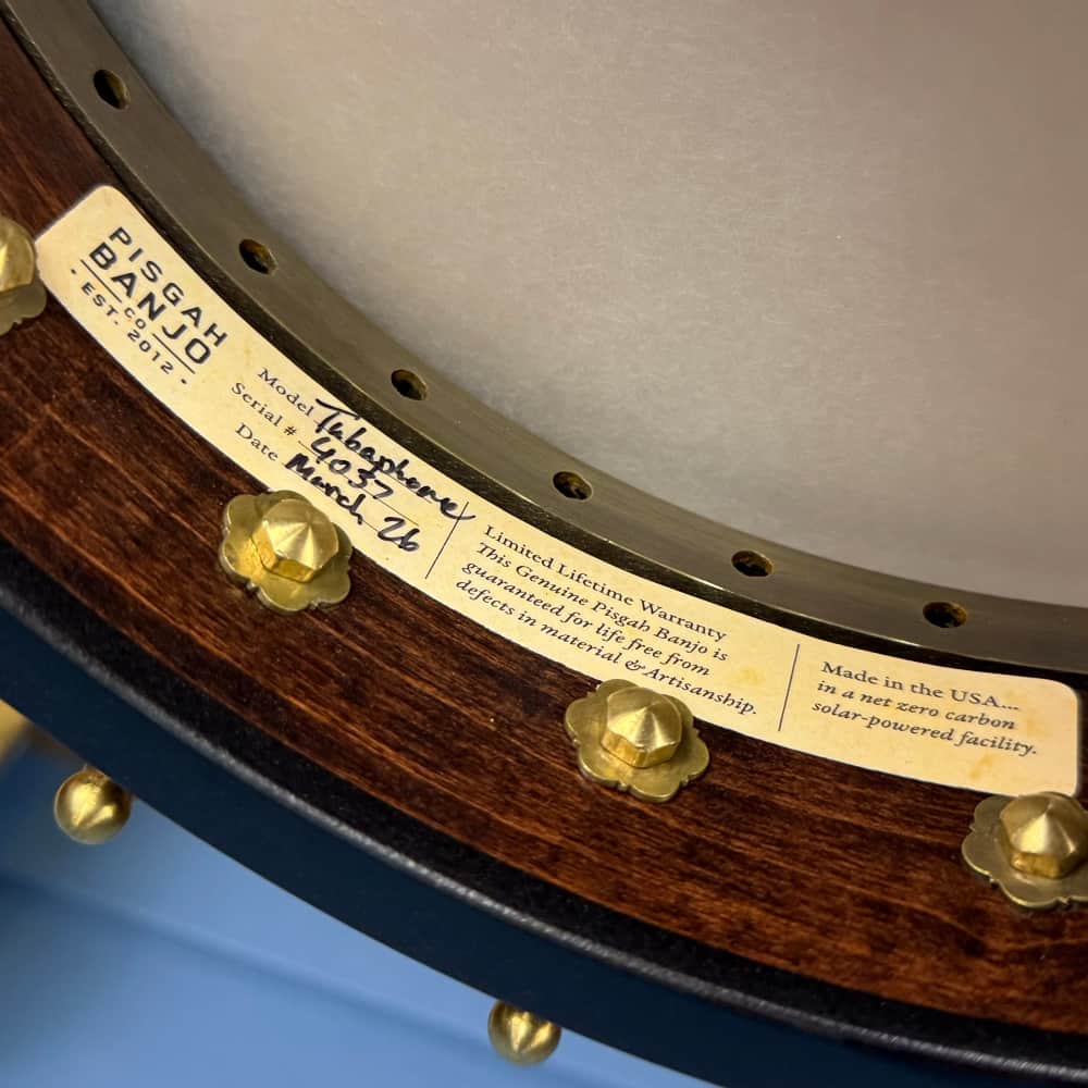 Custom Pisgah 11" Tubaphone Tone Ring 5 String Banjo w/ Maple armrest Pisgah 5 String Banjos