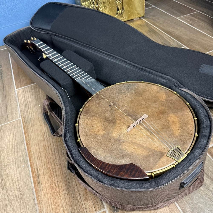 Custom Pisgah 12" Tubaphone Tone Ring 5 String Banjo w/ Goat Skin Head Maple Armrest Pisgah 5 String Banjos