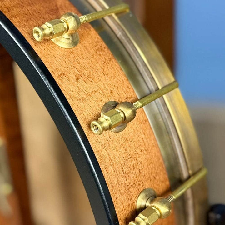 Custom Pisgah 12" Tubaphone Tone Ring 5 String Banjo w/ Goat Skin Head Maple Armrest Pisgah 5 String Banjos