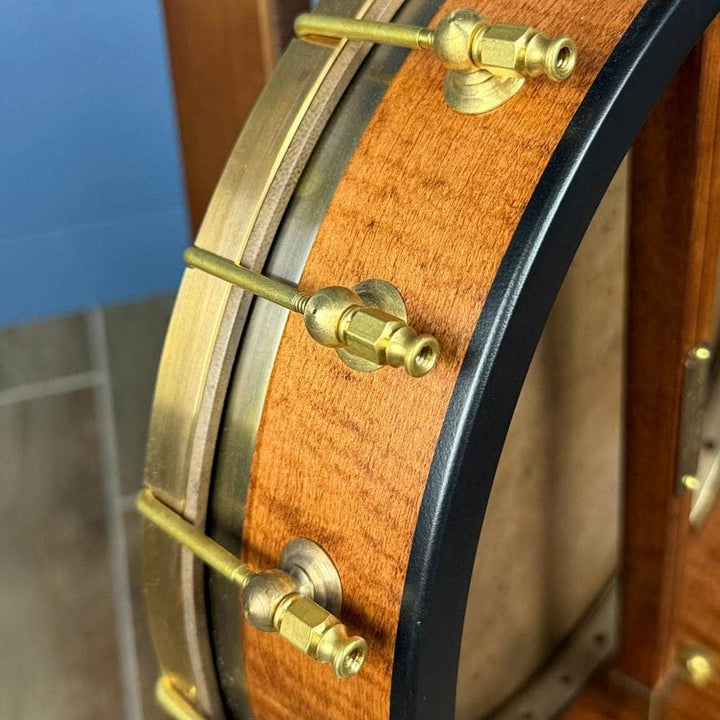 Custom Pisgah 12" Tubaphone Tone Ring 5 String Banjo w/ Goat Skin Head Maple Armrest Pisgah 5 String Banjos