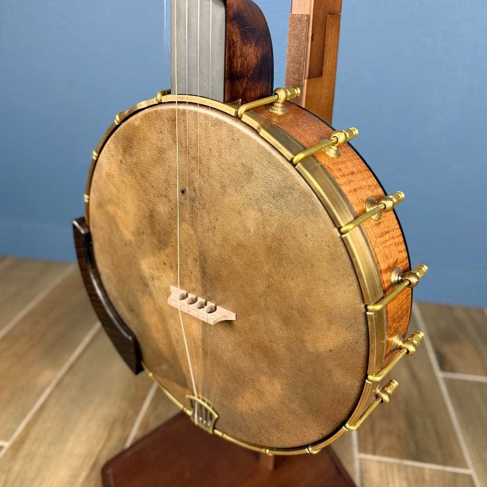 Custom Pisgah 12" Tubaphone Tone Ring 5 String Banjo w/ Goat Skin Head Maple Armrest Pisgah 5 String Banjos
