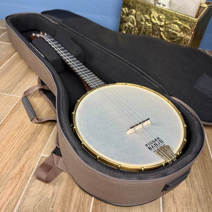 Custom Pisgah Tenor Laydie 19-Fret - 11" Curly Maple 4-String Electric Tone Ring Pisgah 4 String Banjos
