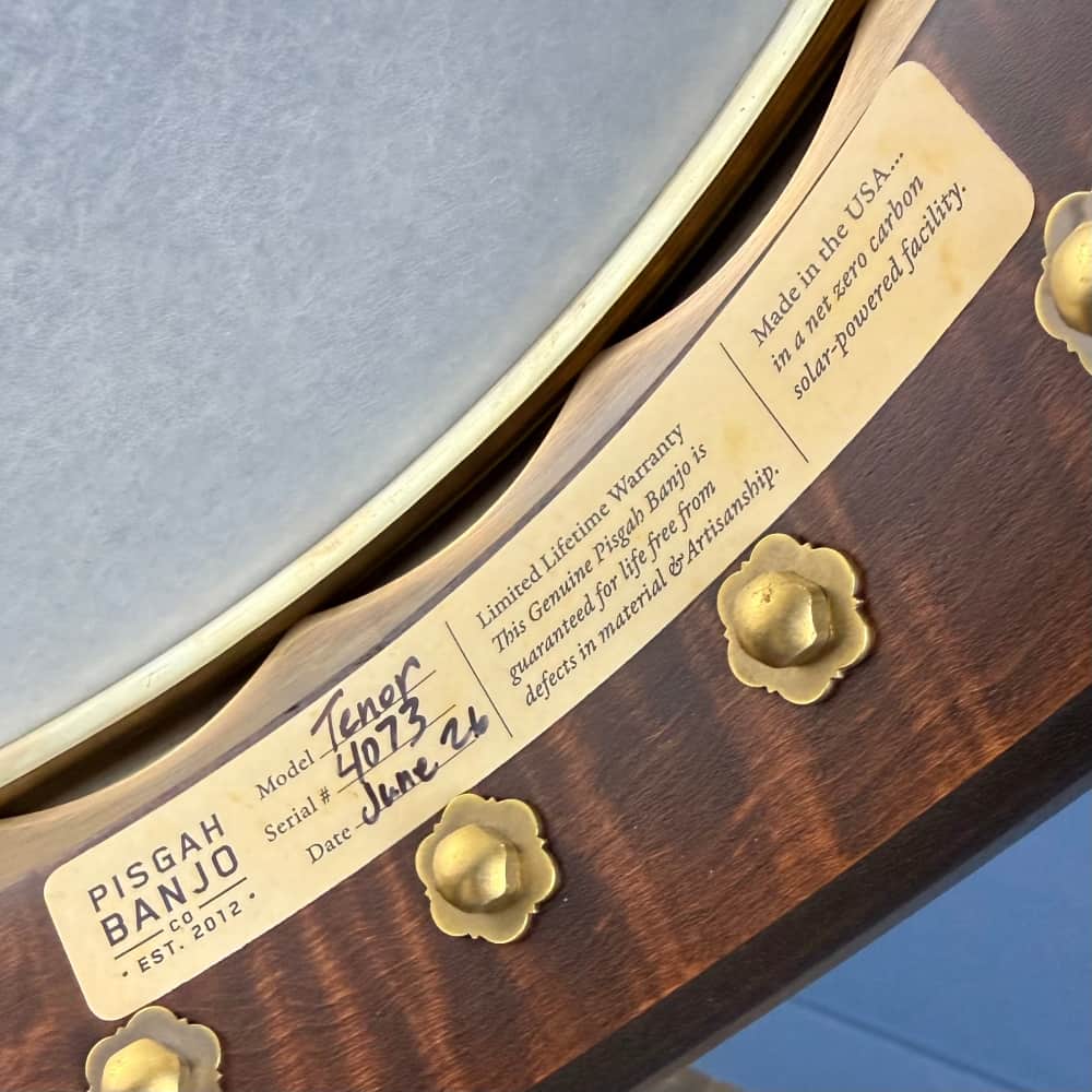Custom Pisgah Tenor Laydie 19-Fret - 11" Curly Maple 4-String Electric Tone Ring Pisgah 4 String Banjos