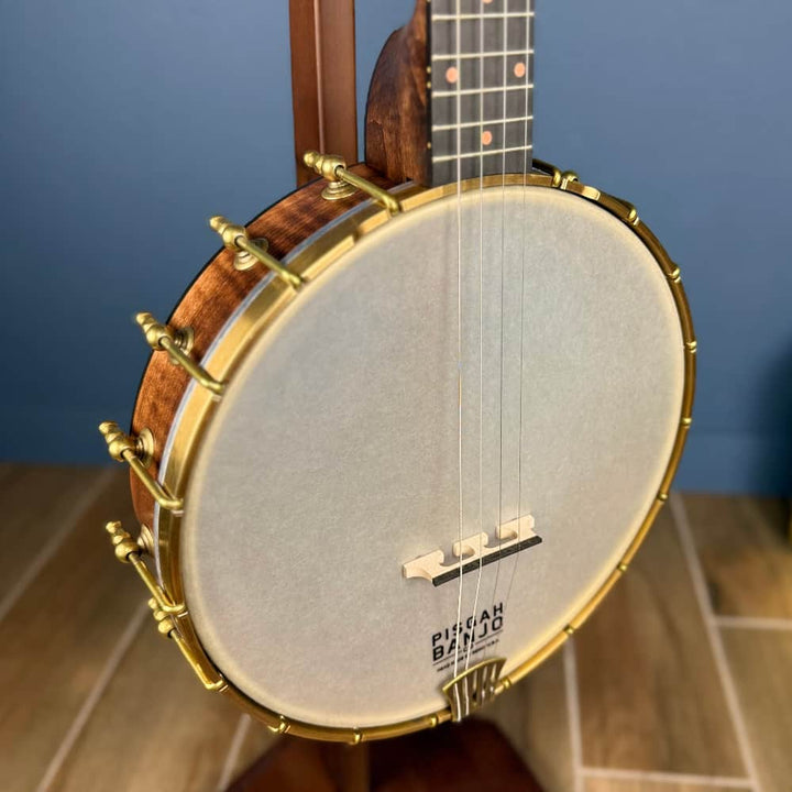 Custom Pisgah Tenor Laydie 19-Fret - 11" Curly Maple 4-String Electric Tone Ring Pisgah 4 String Banjos