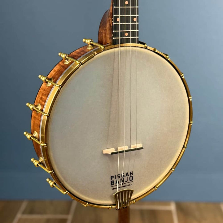 Custom Pisgah Tenor Laydie 19-Fret - 11" Curly Maple 4-String Electric Tone Ring Pisgah 4 String Banjos