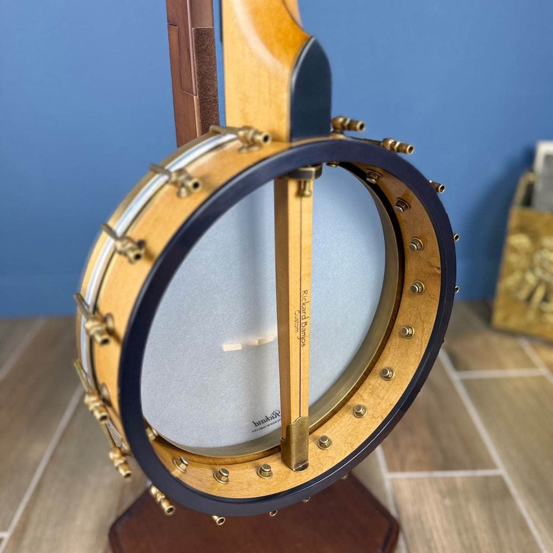 Custom Rickard 11" 5-String with Silver Bell Tone Ring & Maple Neck and Rim Rickard 5 String Banjos