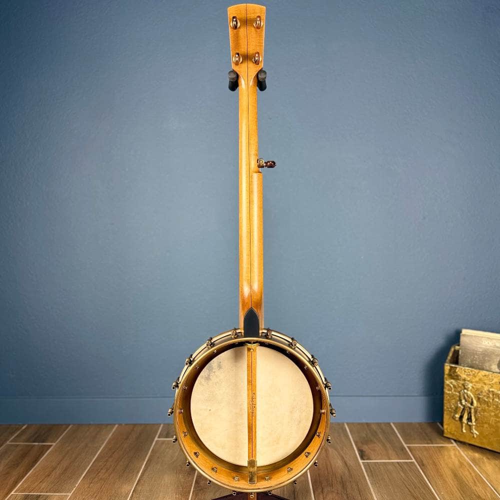 Custom Rickard 12" Maple Spunover Brass Rim Banjo with Goat Skin Head Rickard 5 String Banjos
