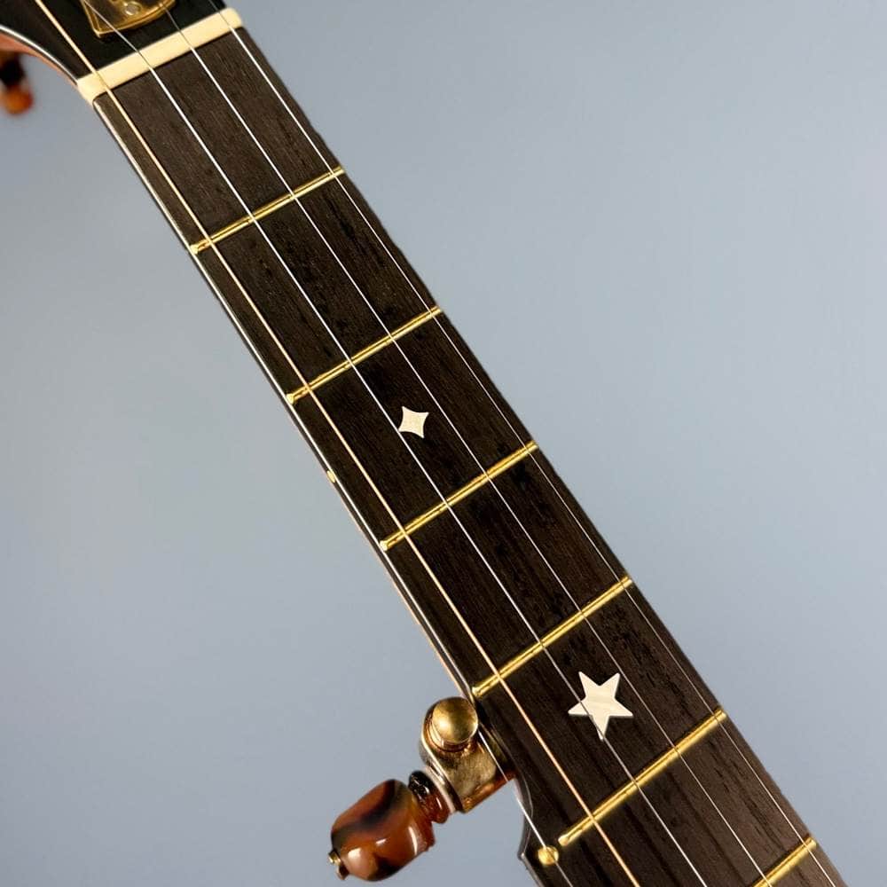 Custom Rickard 12" Maple Spunover Brass Rim Banjo with Goat Skin Head Rickard 5 String Banjos