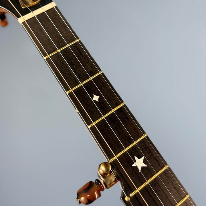 Custom Rickard 12" Maple Spunover Brass Rim Banjo with Goat Skin Head Rickard 5 String Banjos