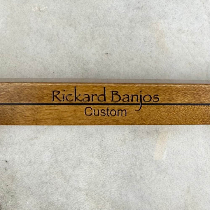 Custom Rickard 12" Maple Spunover Brass Rim Banjo with Goat Skin Head Rickard 5 String Banjos
