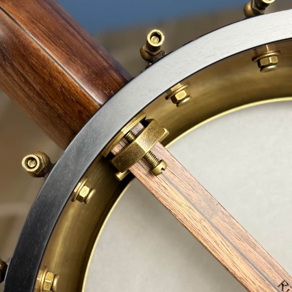 Custom Rickard Dobson 11" Banjo Walnut with North Star Tailpiece Rickard 5 String Banjos