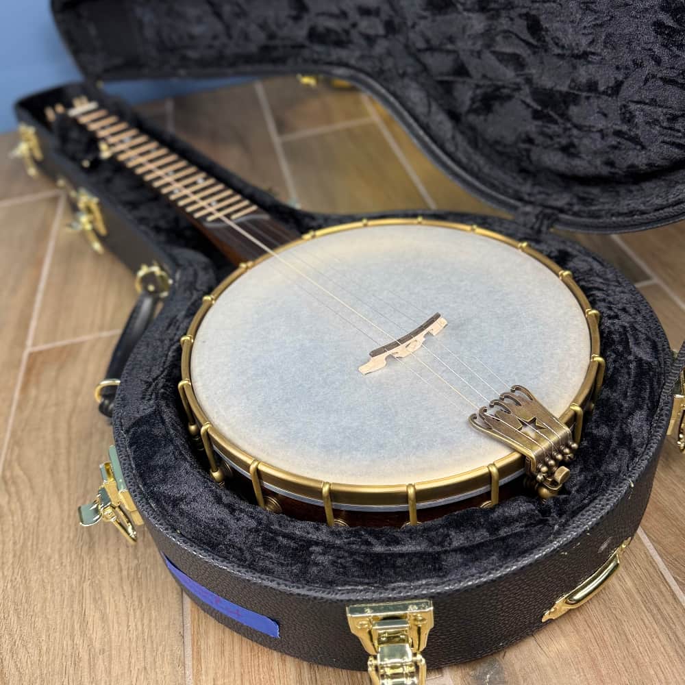 Custom Rickard Dobson 11" Banjo Walnut with North Star Tailpiece Rickard 5 String Banjos