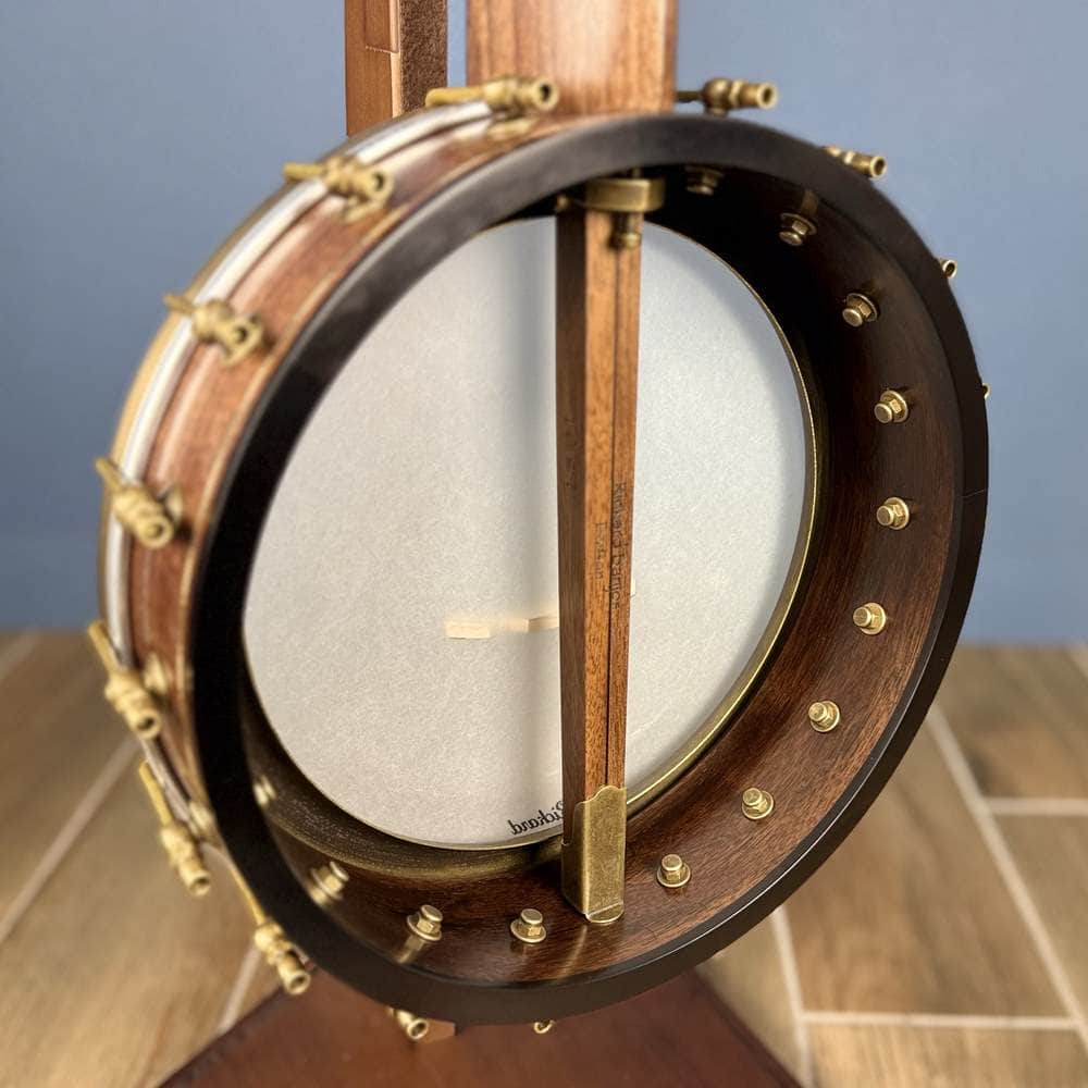 Custom Rickard Dobson 11" Banjo Walnut with Purfling Band #1897 Rickard 5 String Openback Banjo