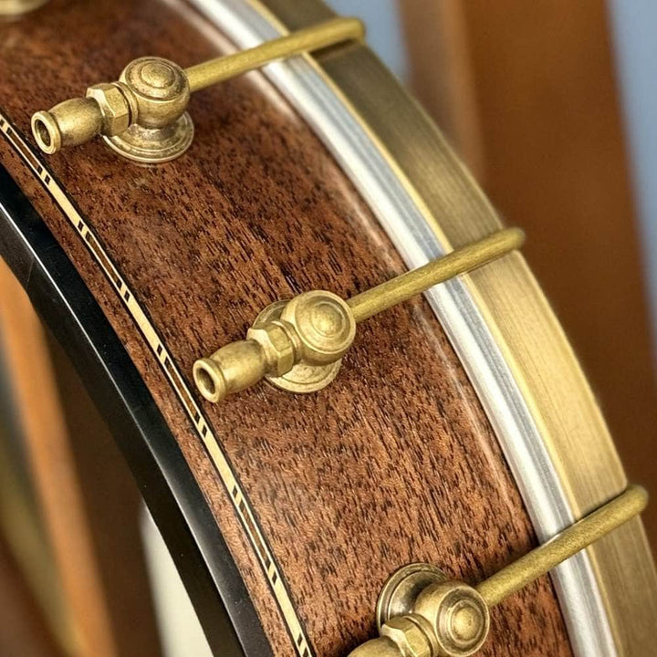 Custom Rickard Dobson 11" Banjo Walnut with Purfling Band #1897 Rickard 5 String Openback Banjo