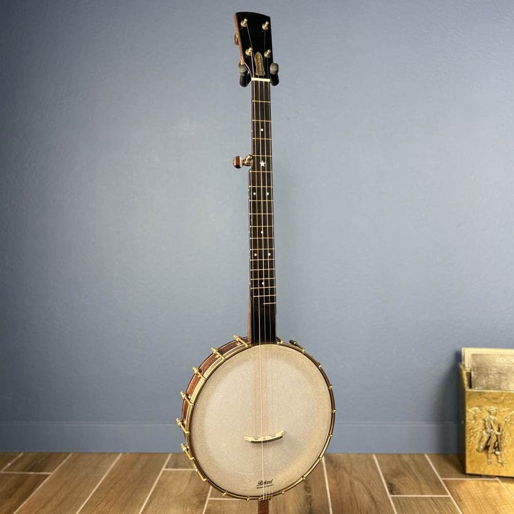 Custom Rickard Dobson 11" Banjo Walnut with Purfling Band #1897 Rickard 5 String Openback Banjo
