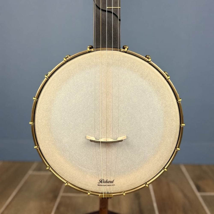 Custom Rickard Dobson 11" Banjo Walnut with Purfling Band #1897 Rickard 5 String Openback Banjo