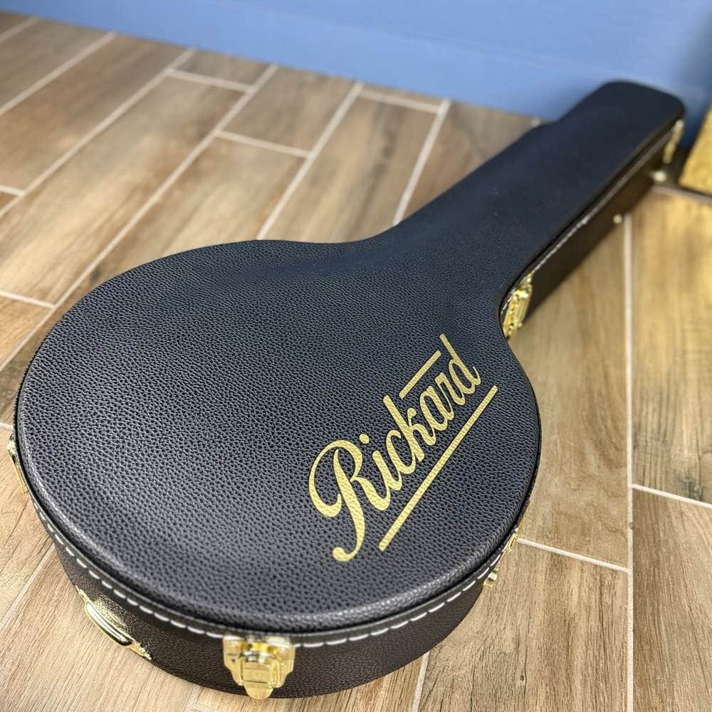 Custom Rickard Dobson 11" Banjo Walnut with Purfling Band #1897 Rickard 5 String Openback Banjo