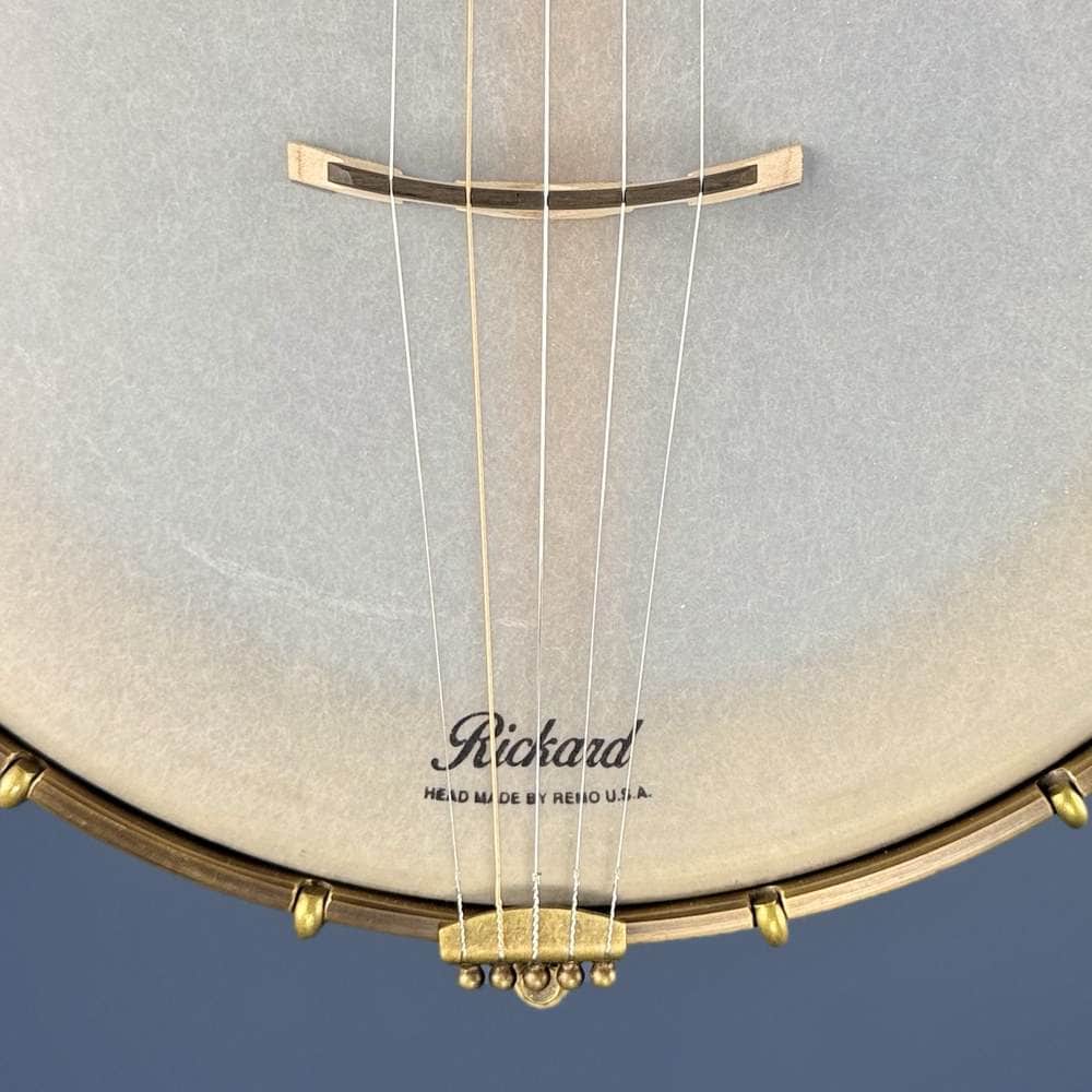 Custom Rickard Dobson 11" Banjo Walnut with Purfling Band #1897 Rickard 5 String Openback Banjo