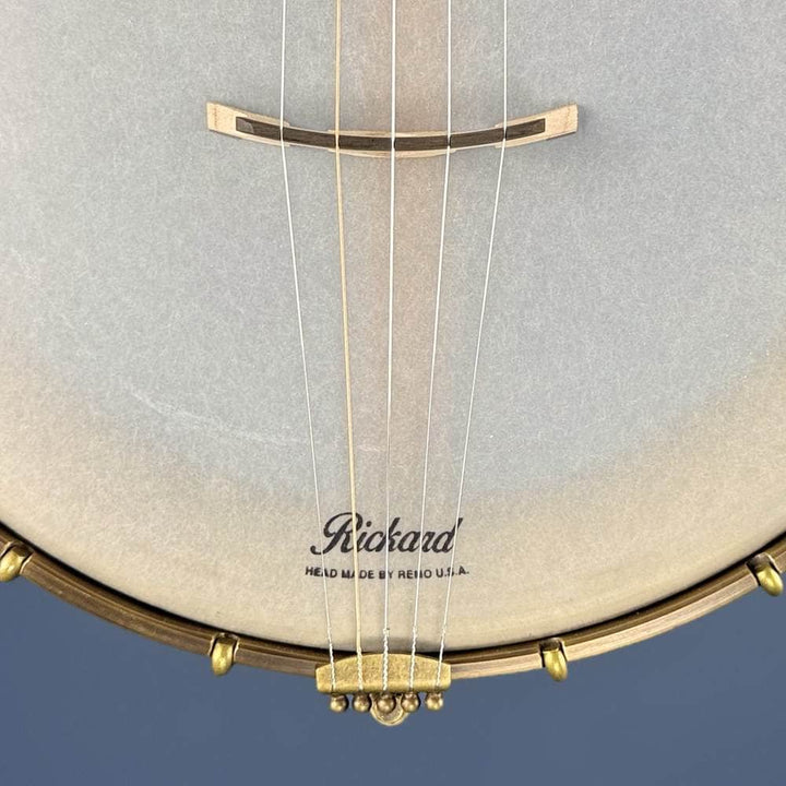 Custom Rickard Dobson 11" Banjo Walnut with Purfling Band #1897 Rickard 5 String Openback Banjo