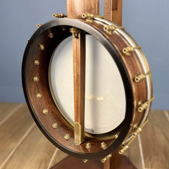 Custom Rickard Dobson 11" Banjo Walnut with Purfling Band #1897 Rickard 5 String Openback Banjo