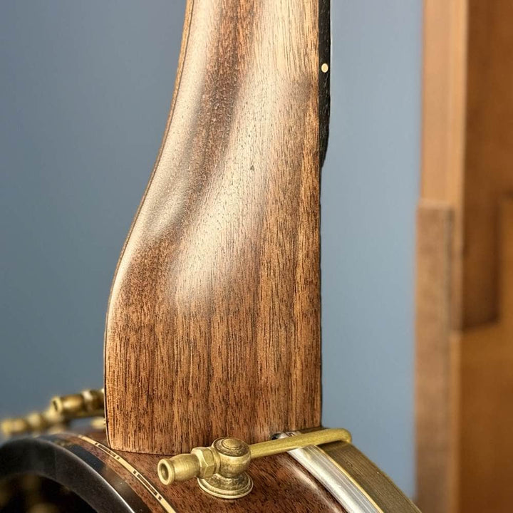 Custom Rickard Dobson 11" Banjo Walnut with Purfling Band #1897 Rickard 5 String Openback Banjo
