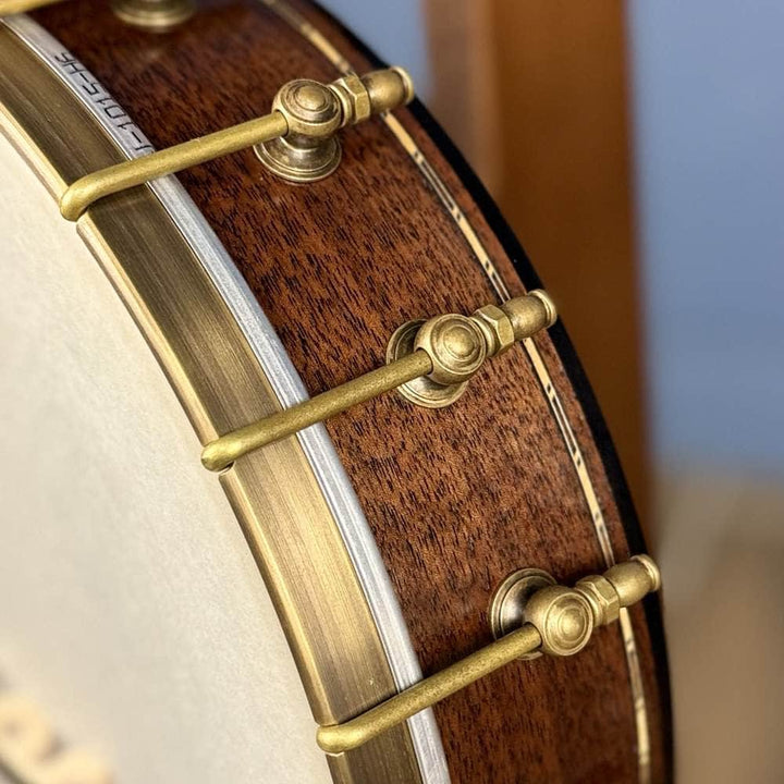 Custom Rickard Dobson 11" Banjo Walnut with Purfling Band #1897 Rickard 5 String Openback Banjo