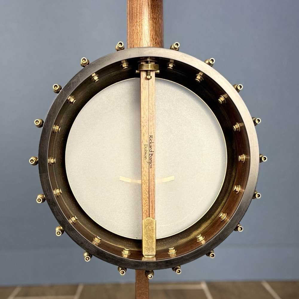 Custom Rickard Dobson 11" Banjo Walnut with Purfling Band #1897 Rickard 5 String Openback Banjo
