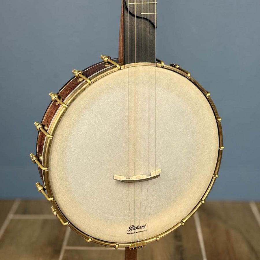 Custom Rickard Dobson 11" Banjo Walnut with Purfling Band #1897 Rickard 5 String Openback Banjo