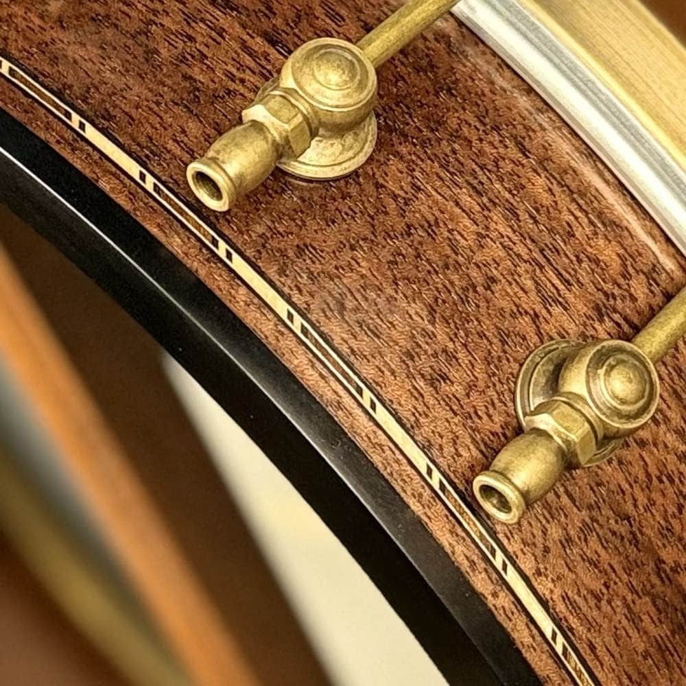 Custom Rickard Dobson 11" Banjo Walnut with Purfling Band #1897 Rickard 5 String Openback Banjo