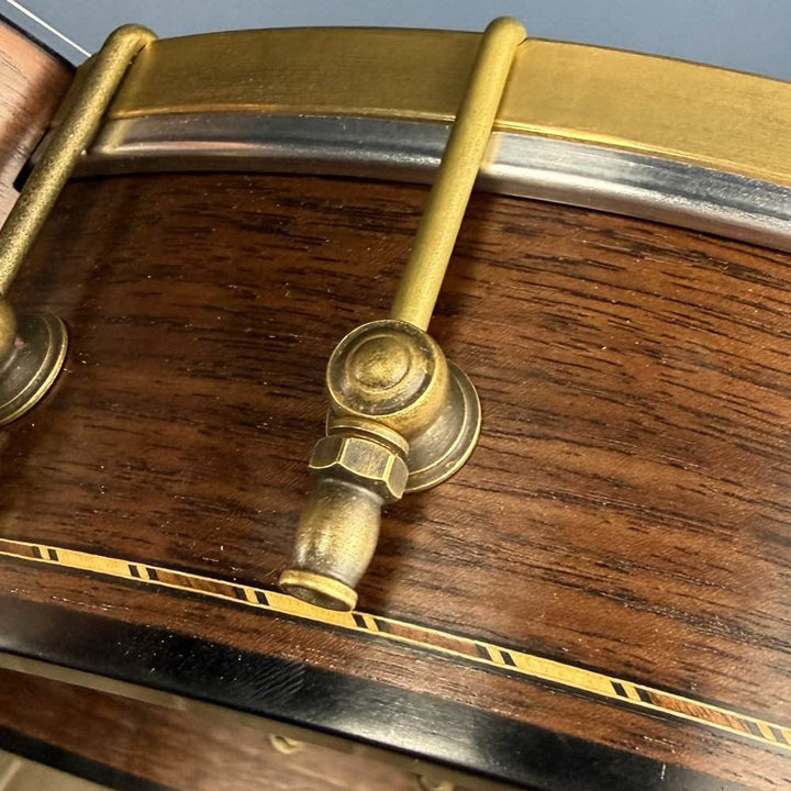 Custom Rickard Dobson 12" Banjo Walnut with Purfling Band #1893 Rickard 5 String Openback Banjo