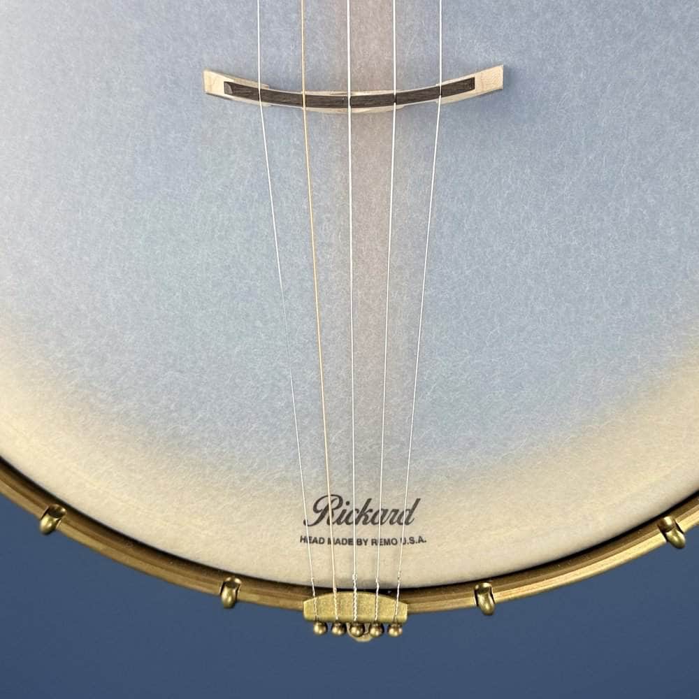 Custom Rickard Dobson 12" Banjo Walnut with Purfling Band #1893 Rickard 5 String Openback Banjo