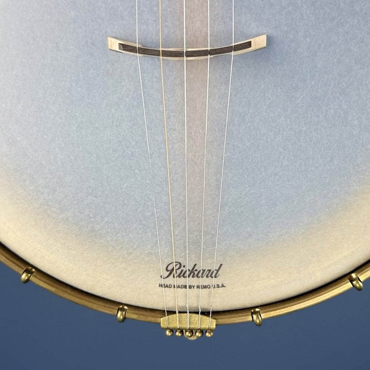 Custom Rickard Dobson 12" Banjo Walnut with Purfling Band #1893 Rickard 5 String Openback Banjo