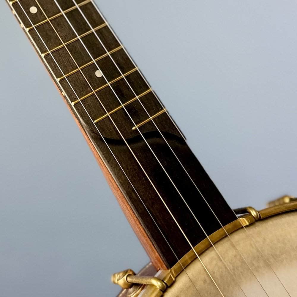 Custom Rickard Dobson 12" Banjo Walnut with Purfling Band #1893 Rickard 5 String Openback Banjo