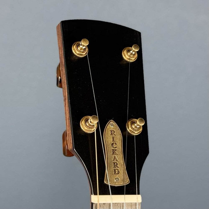 Custom Rickard Dobson 12" Banjo Walnut with Purfling Band #1893 Rickard 5 String Openback Banjo