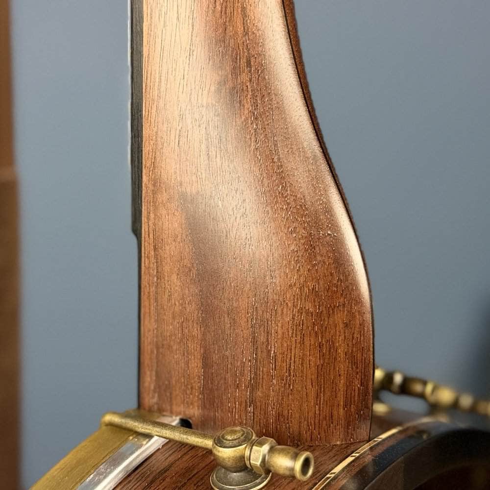 Custom Rickard Dobson 12" Banjo Walnut with Purfling Band #1893 Rickard 5 String Openback Banjo
