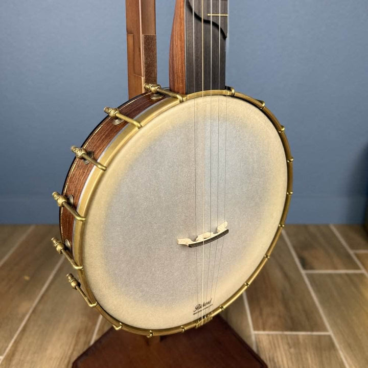 Custom Rickard Dobson 12" Banjo Walnut with Purfling Band #1893 Rickard 5 String Openback Banjo
