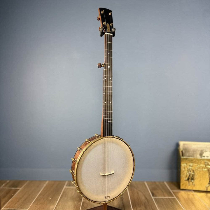 Custom Rickard Dobson 12" Banjo Walnut with Purfling Band #1893 Rickard 5 String Openback Banjo