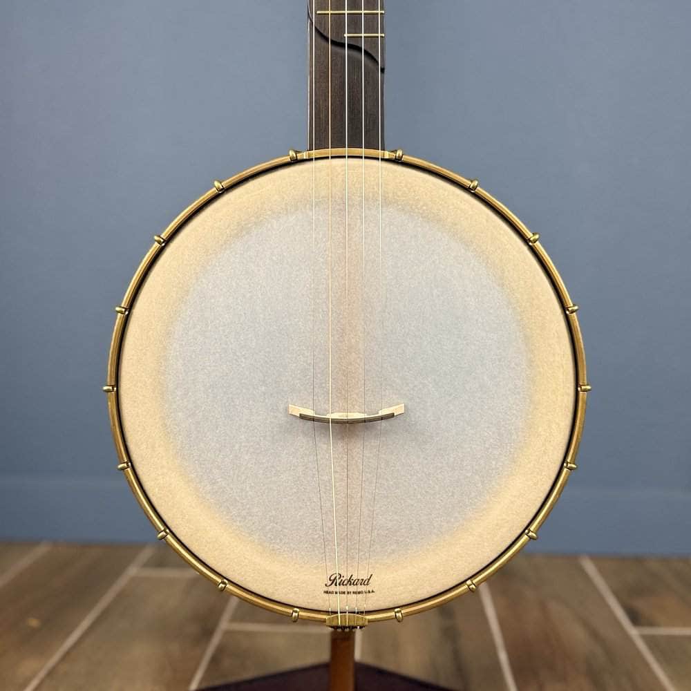 Custom Rickard Dobson 12" Banjo Walnut with Purfling Band #1893 Rickard 5 String Openback Banjo