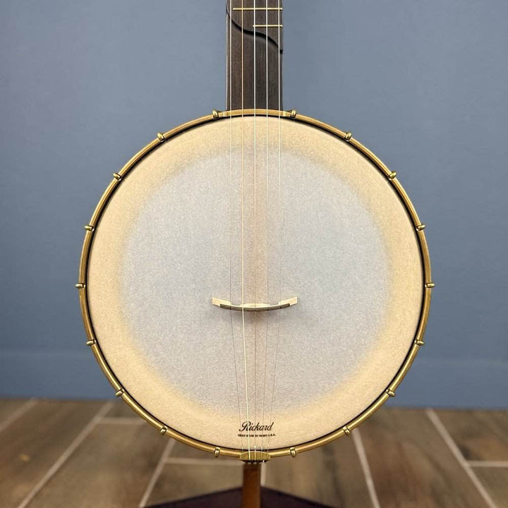 Custom Rickard Dobson 12" Banjo Walnut with Purfling Band #1893 Rickard 5 String Openback Banjo